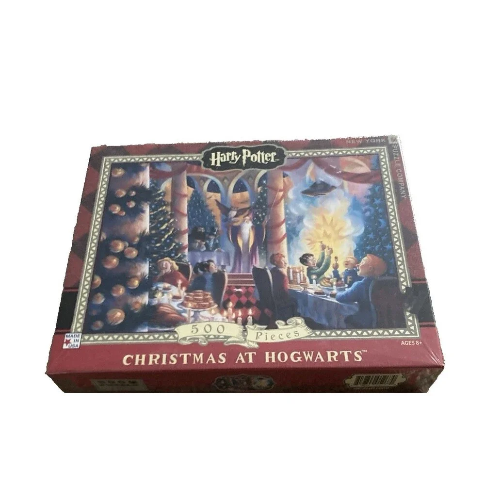 Harry Potter Christmas At Hogwarts 500 Piece Puzzle New York Puzzle Company